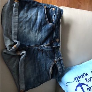 Denim shorts